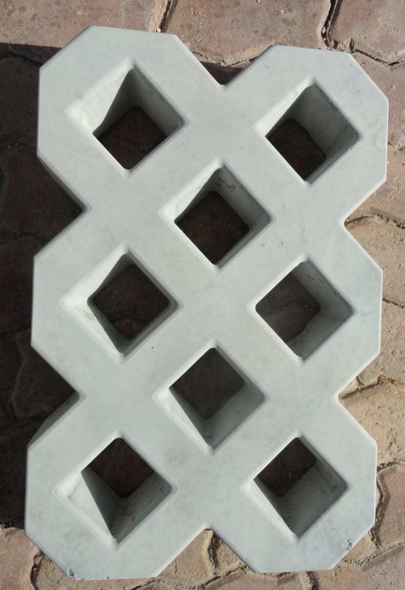 Grass paver design