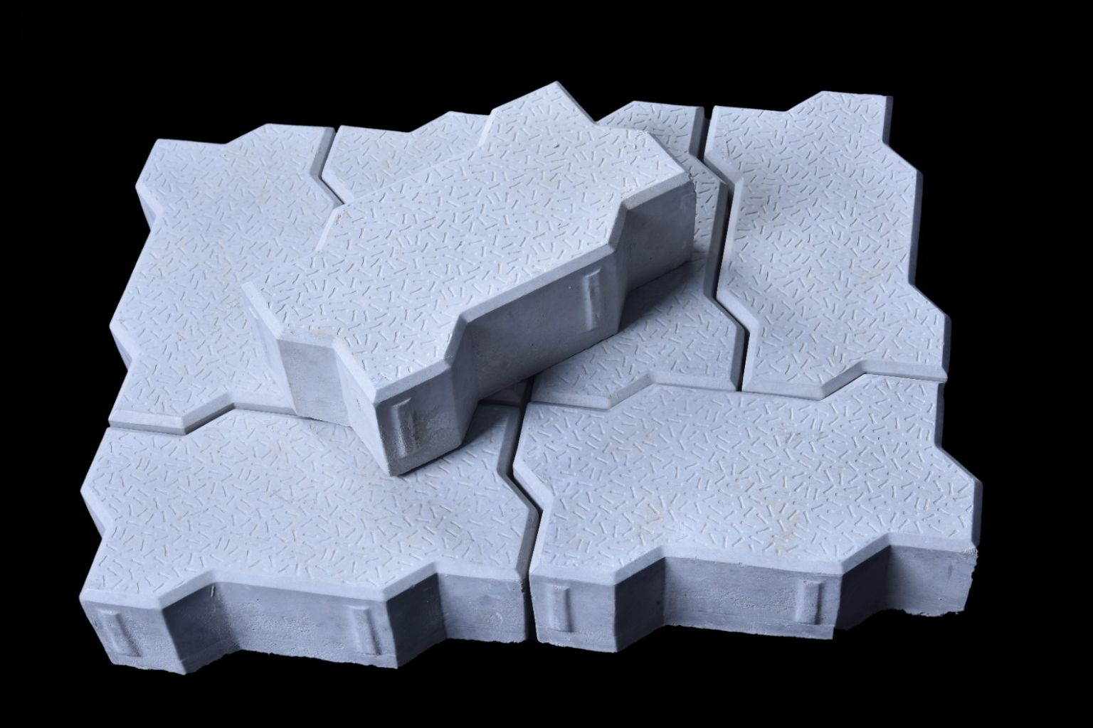 White Zigzag Paver Block - Vincon Paver Blocks image 5