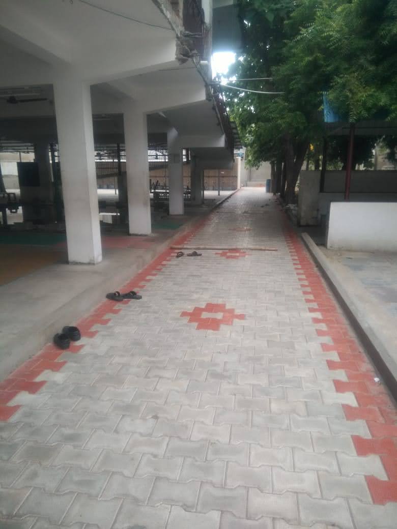 Commercial property parking lot paving