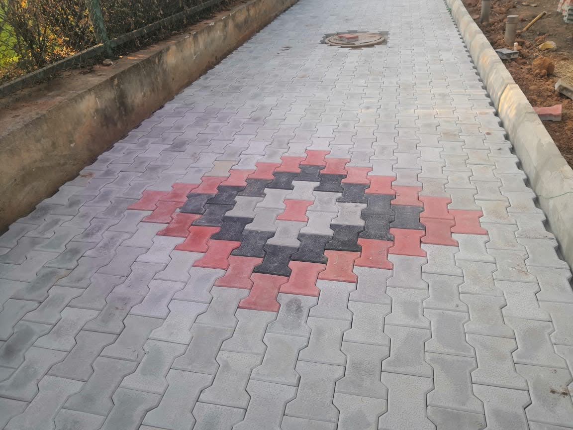 Luxury villa outdoor paving project